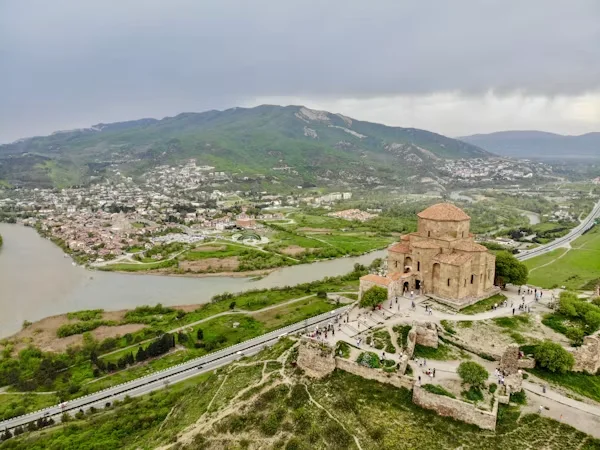 Jvari Monastery overlooking Mtskheta and the river valley